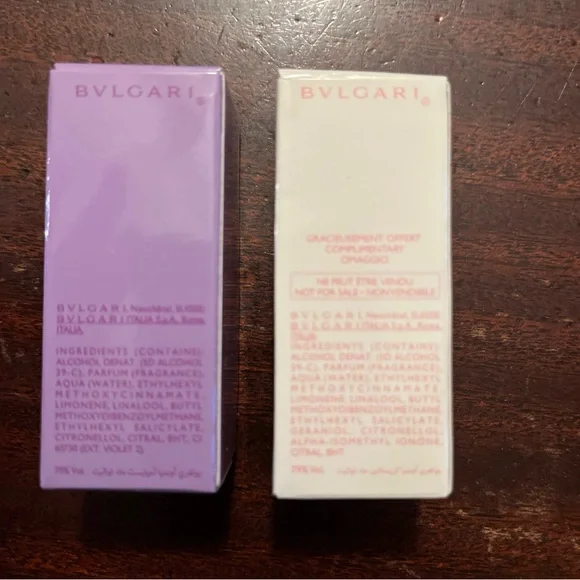 BVLGARI OMNIA travel size lotion and perfume lot of 4 designer travel cosmetics - Picture 5 of 5